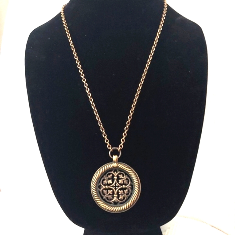 Kalevala Koru "Tuukkalan Riipus" bronze pendant necklace Finland Scandinavian
